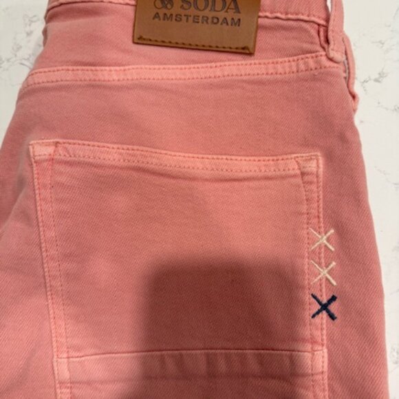 Scotch & Soda Pink Slim Fit Jeans Men’s 33x34 Ralston Skim - Picture 2 of 4